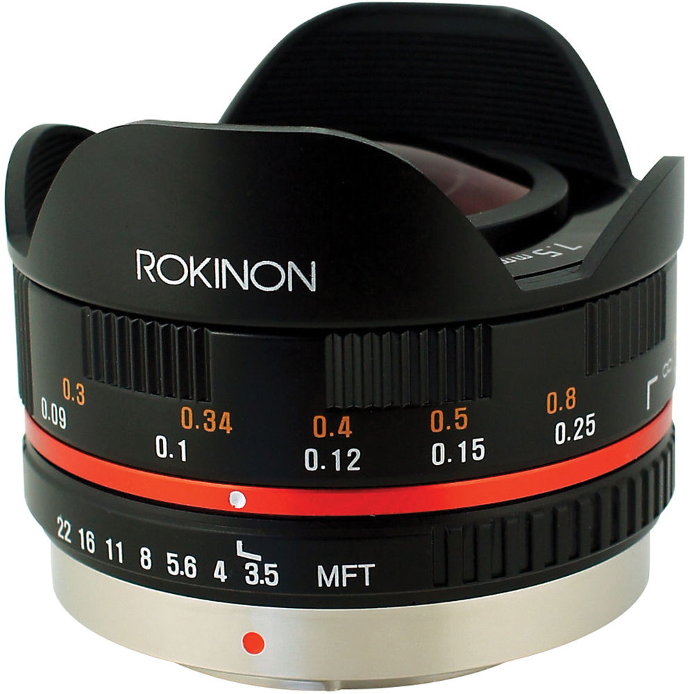 Rokinon 7 5mm F 3 5 Ultra Wide Angle Fisheye Lens Fe75mft B B H