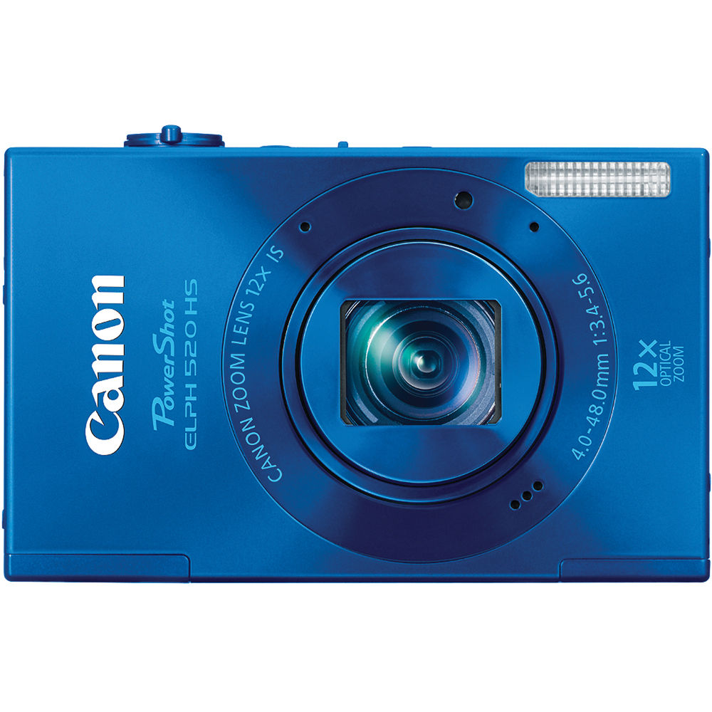 Canon Powershot Elph 520 Hs Digital Camera Blue - 