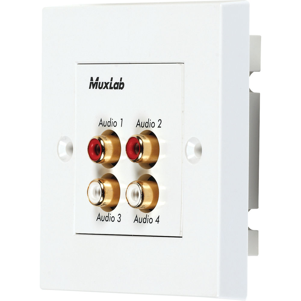 Muxlab Quad Audio Wall Plate Balun United States