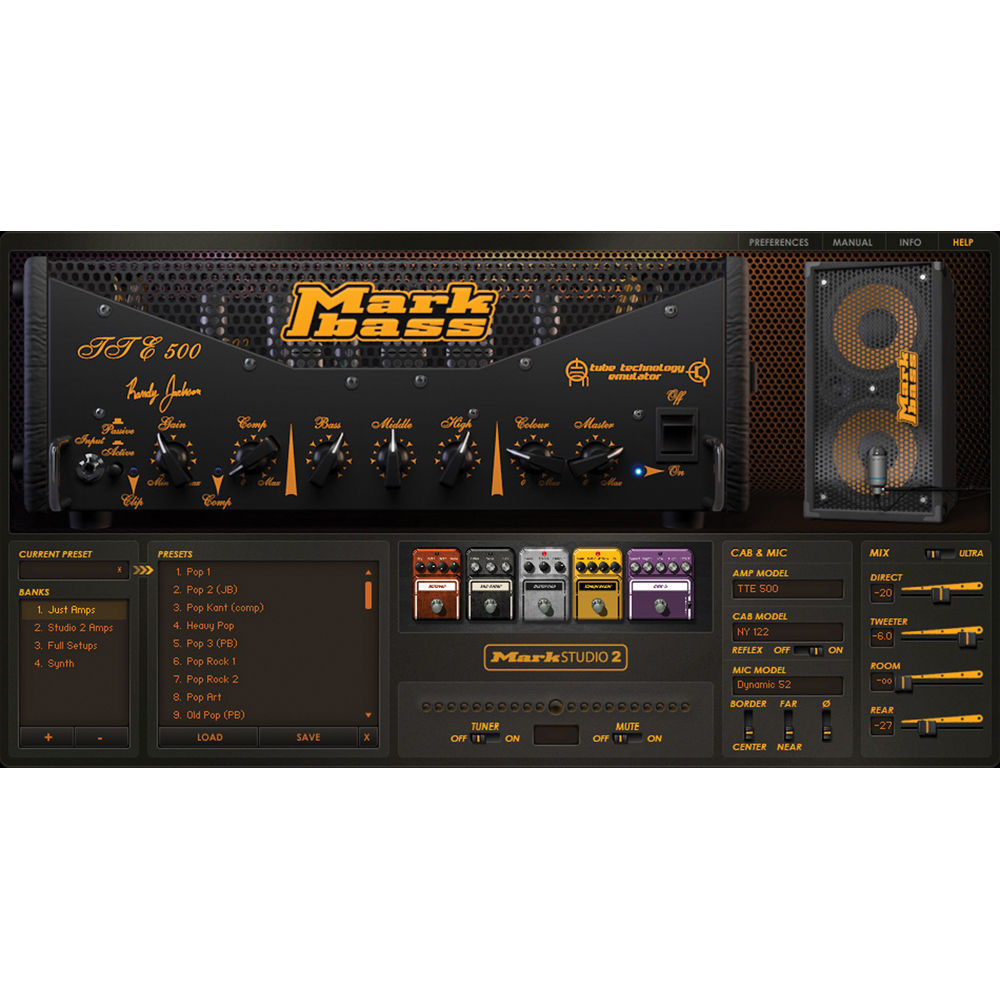 Ilio Mark Studio 2 Bass Amp Simulator Oldl Ms2 B H Photo Video