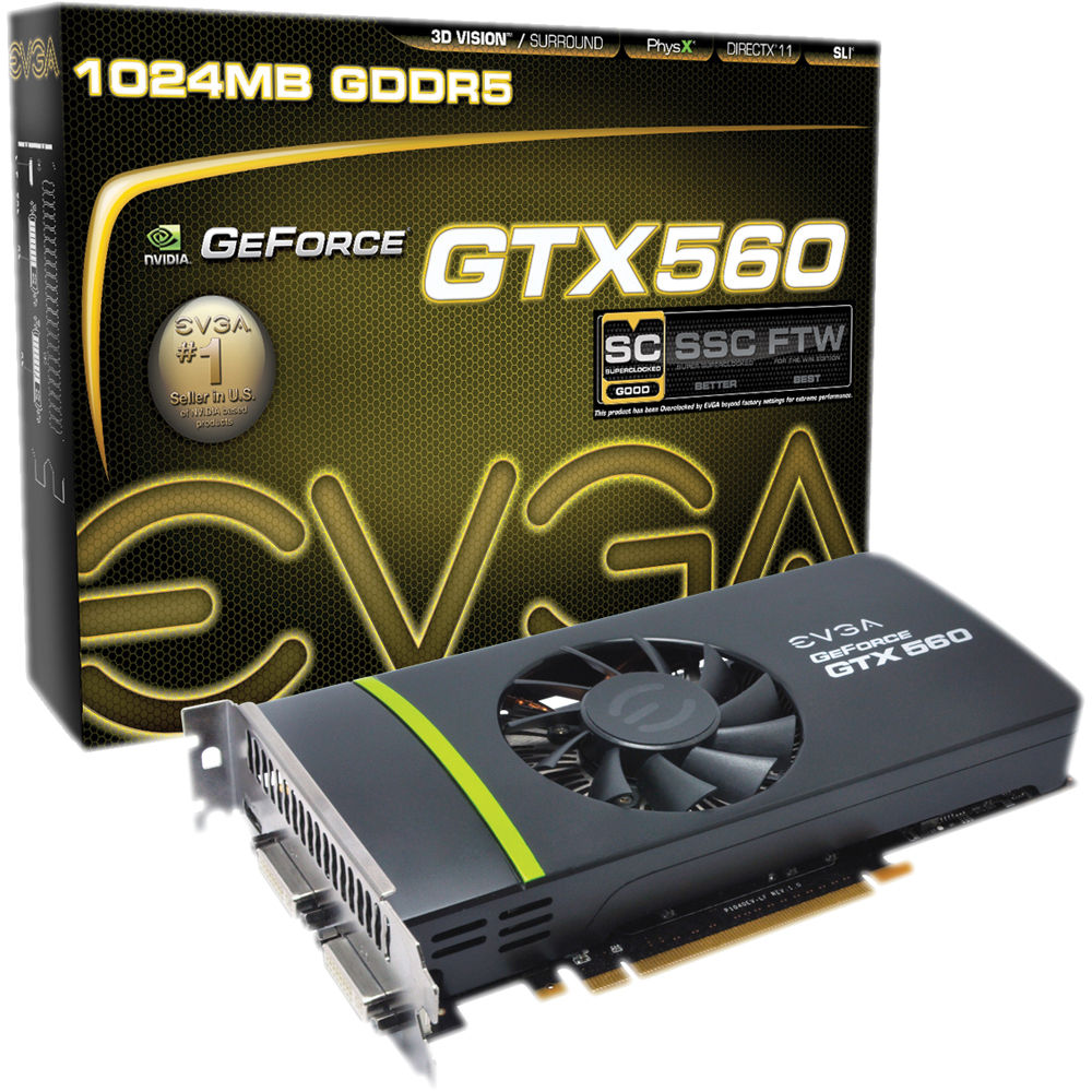 Evga Nvidia Geforce Gtx 560 1 Gb Gddr5 01g P3 1463 Kr B H Photo