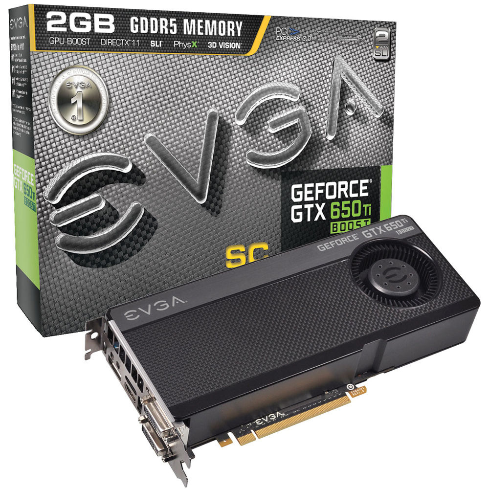 Evga Geforce Gtx 650 Ti Boost 2gb Graphics Card 02g P4 3658 Kr