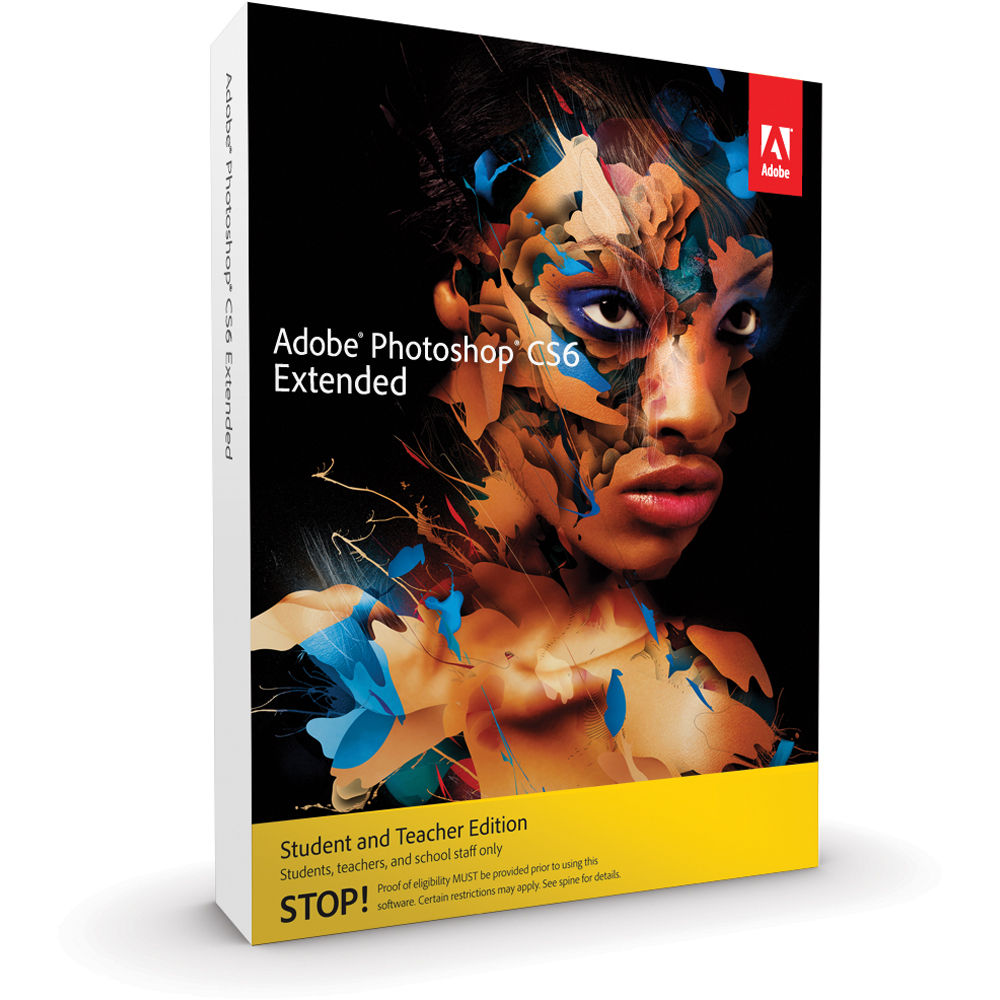 Adobe Photoshop Extended Cs6 Student Teacher 65208344 B H