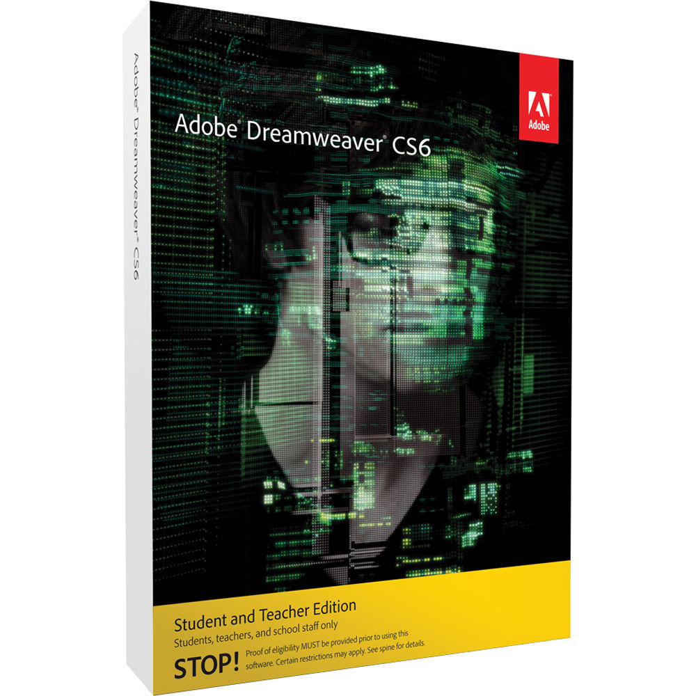 Dreamweaver Cs6 Student And Teacher Edition Buy Online