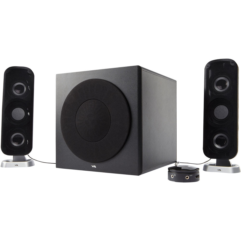 cyber acoustics 2.1 computer speaker with subwoofer