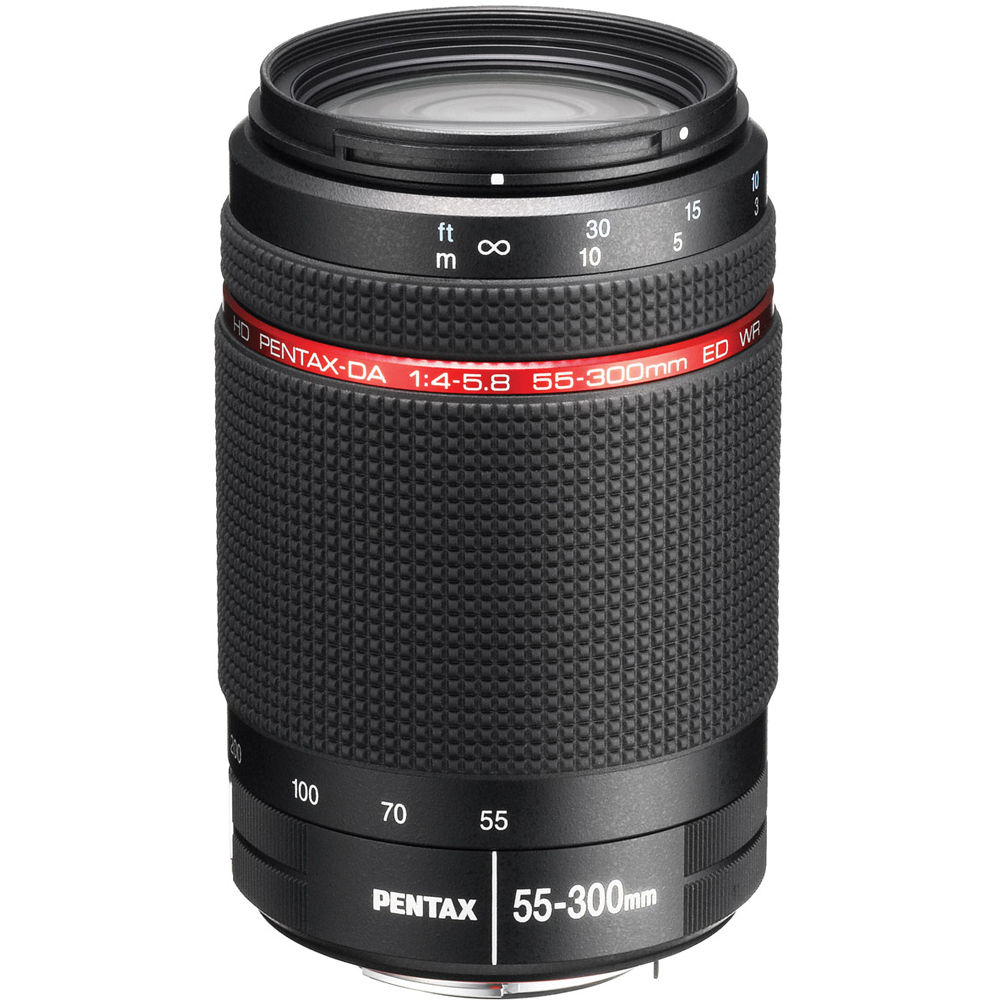 Pentax Hd Pentax Da 55 300mm F 4 5 8 Ed Wr Lens B H Photo