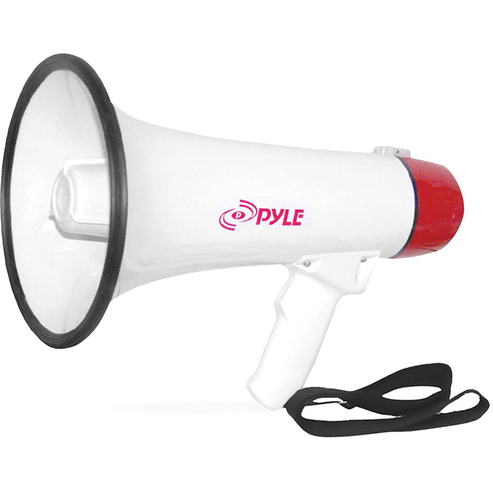 Photo 1 of Pyle Pro 40W Megaphone with Siren & Detachable Handheld Microphone