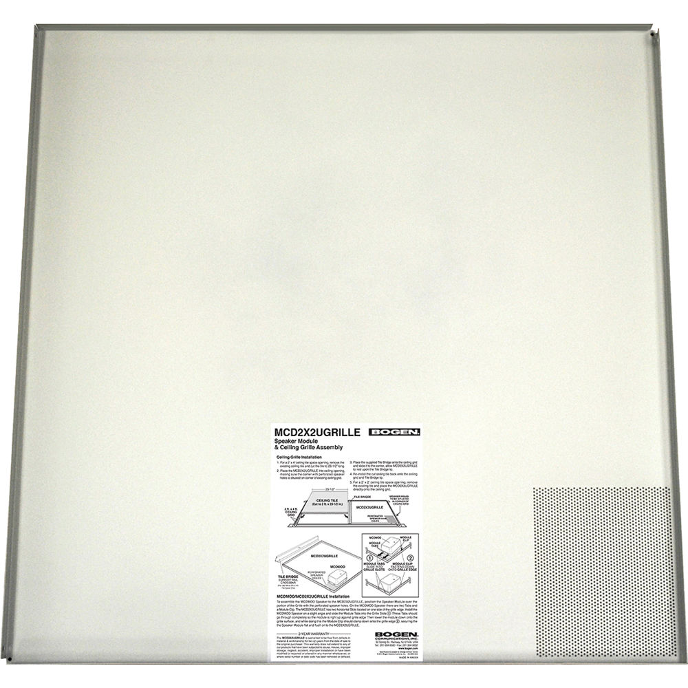 bogen 2x2 ceiling speakers