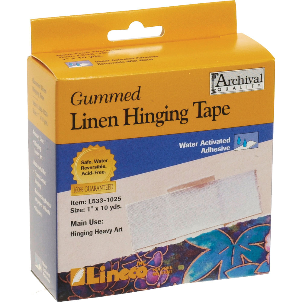 Lineco Gummed Linen Hinging Tape 1 X 30 L533 1025