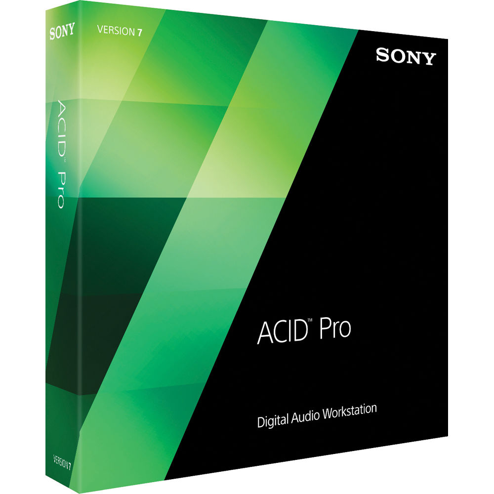 Sony Acid Pro 7 Audio Midi And Loop Based Recording Asac70sl1