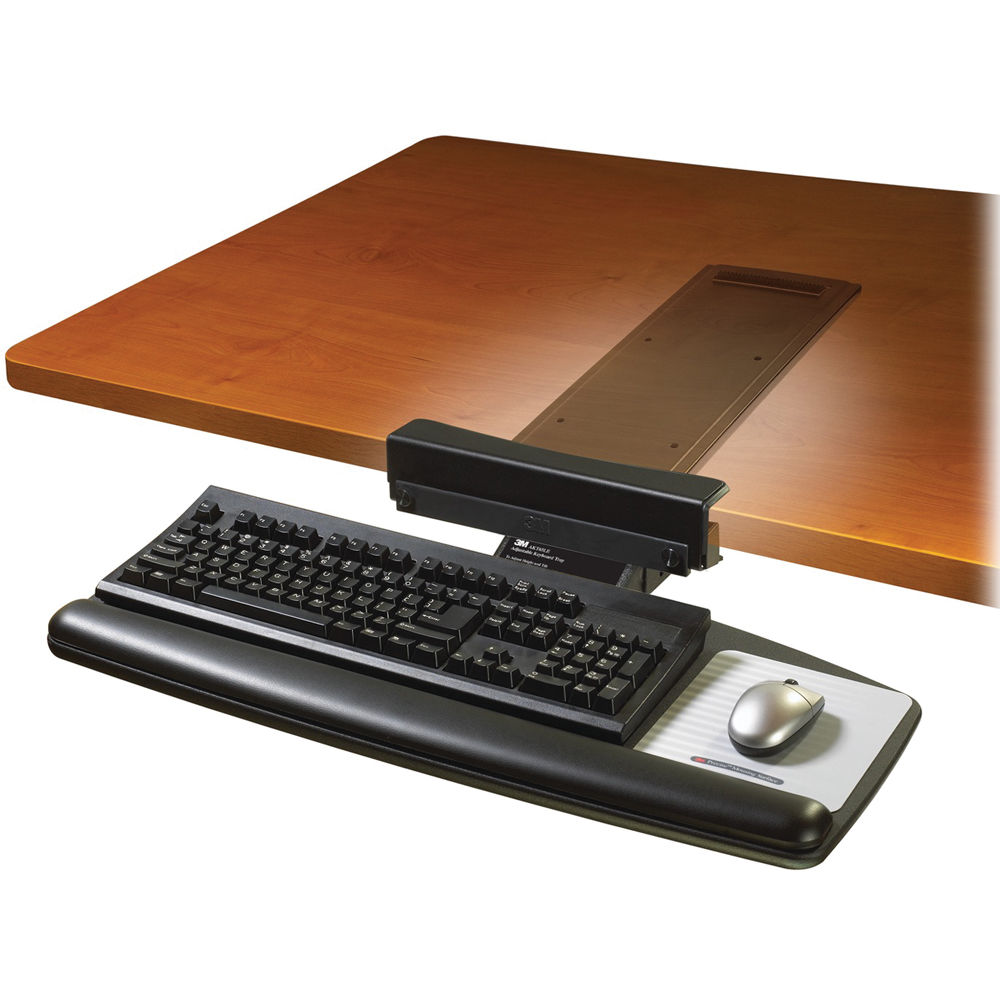 3m Akt65le Adjustable Keyboard Tray With Knob Adjust Arm Akt65le