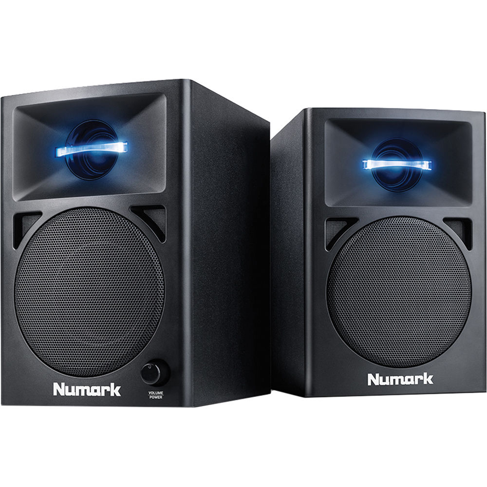 Numark N Wave 360 Powered Desktop Dj Monitors Pair N Wave 360