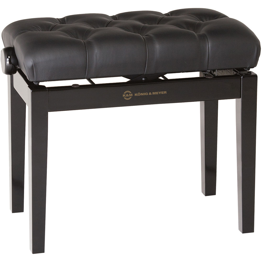 K M 13980 Piano Bench With Quilted Imitation Leather