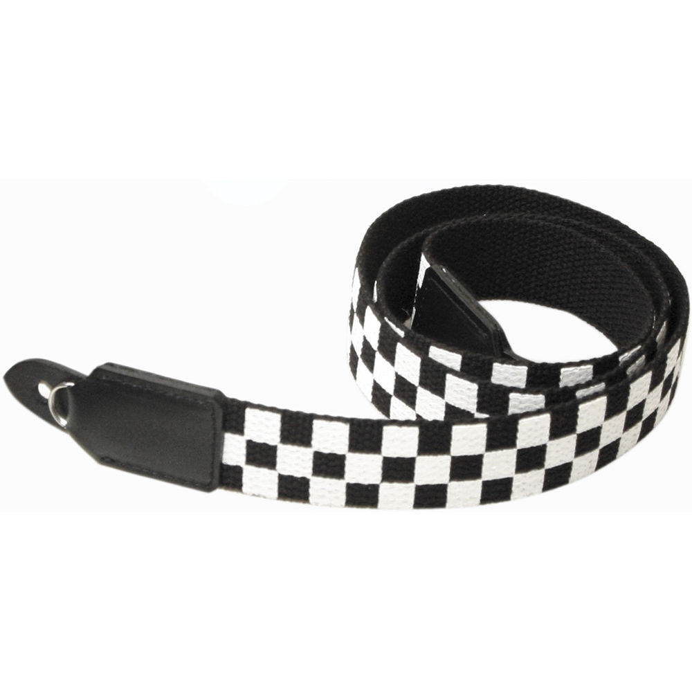 black and white checkered bag