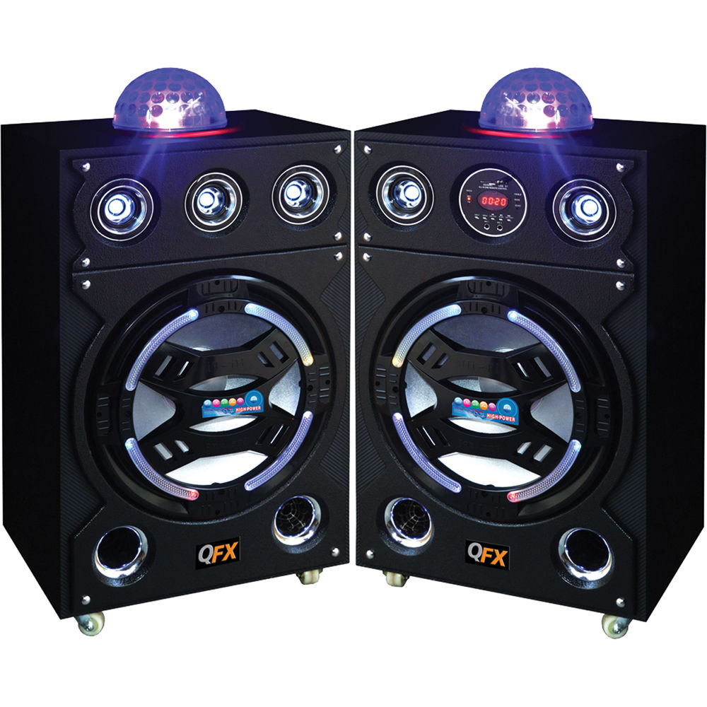 disco speakers with built in amp
