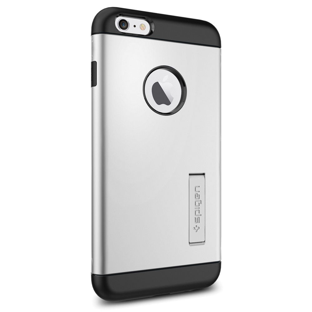 Spigen Slim Armor Case for iPhone 6 Plus/6s Plus (Satin Silver, Retail Packaging)