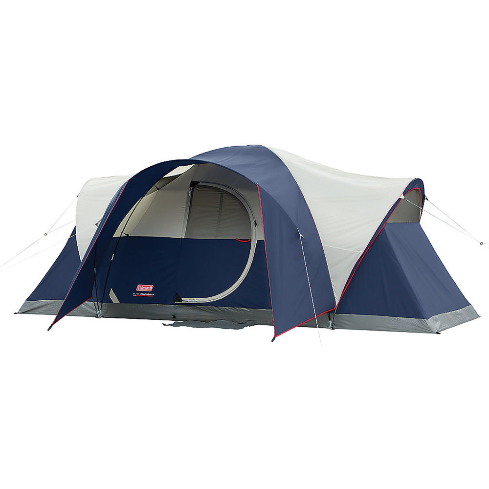 Coleman Elite Montana 8 Person Tent With Leds Auto Roll Windows Hinged Door