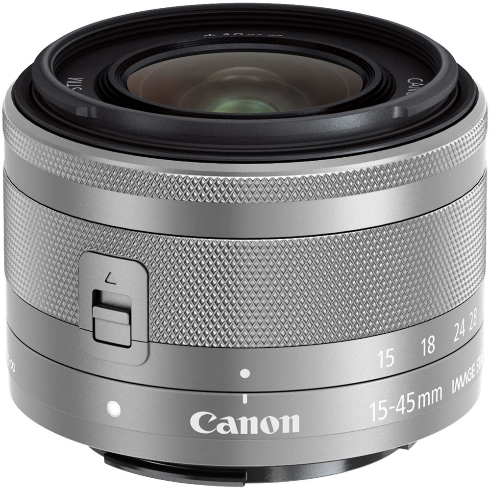Canon Ef M 15 45mm F 3 5 6 3 Is Stm Lens Silver 0597c002 B H