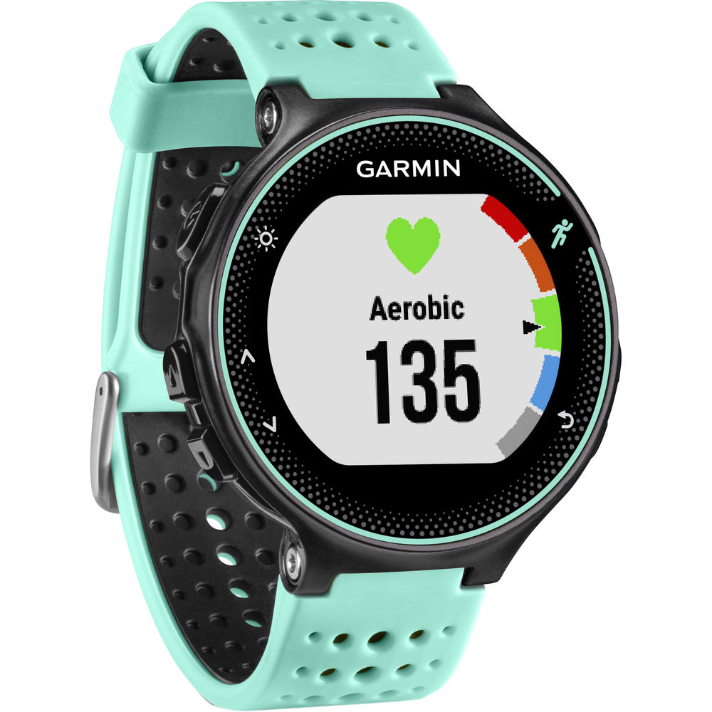 garmin forerunner 35 gps heart rate monitor running watch frost blue
