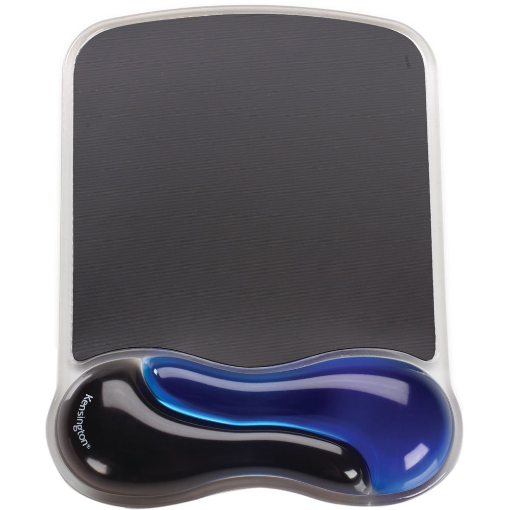 Kensington Duo Gel Mousepad Wrist Rest Blue And Black K62401am