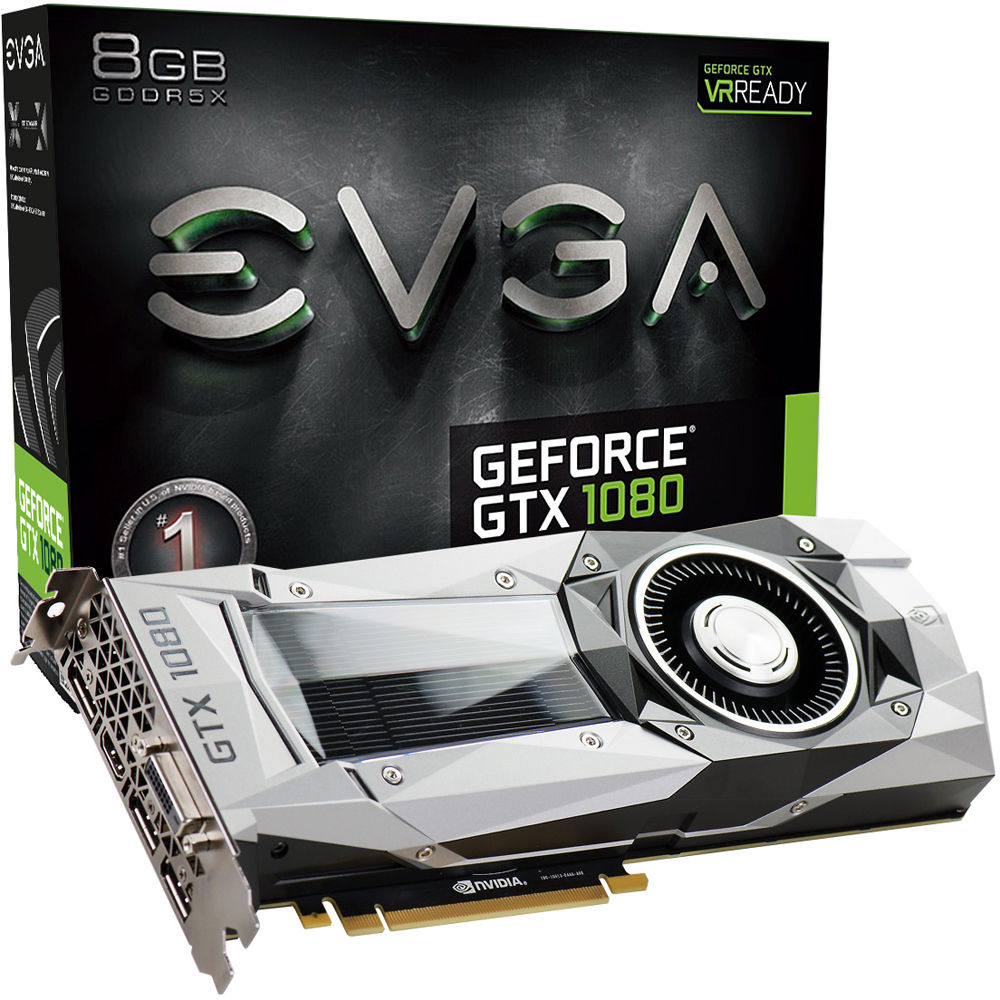 Evga Geforce Gtx 1080 Founders Edition Graphics 08g P4 6180 Kr
