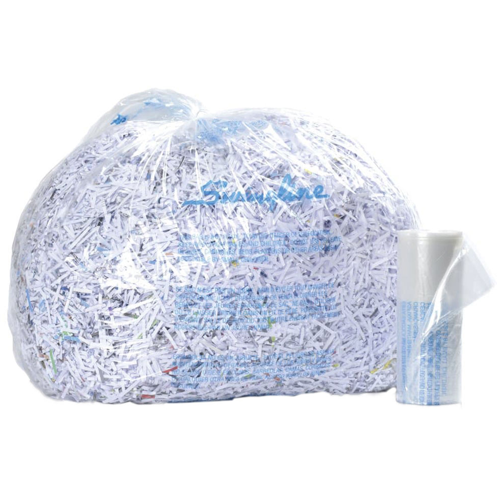 Swingline Plastic Shredder Bag For Small Office Executive Personal 200x Shredders 6 8 Gal Box Of 100