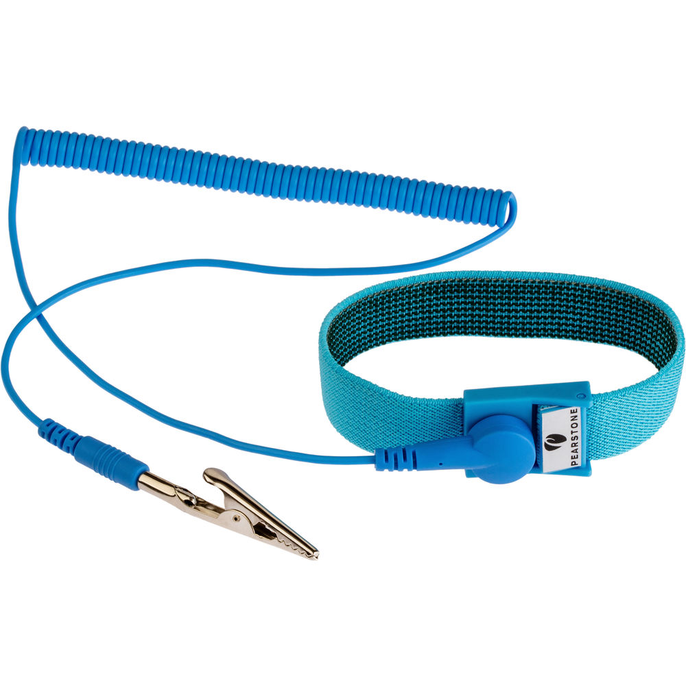 Pearstone Anti-Static Wrist Strap 6in, Blue
