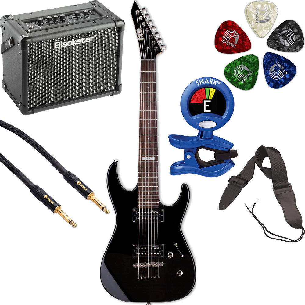 Ltd 7 String Electric Guitar
 - Esp Ltd M 17 7 String Electric Guitar Starter Kit Black B H