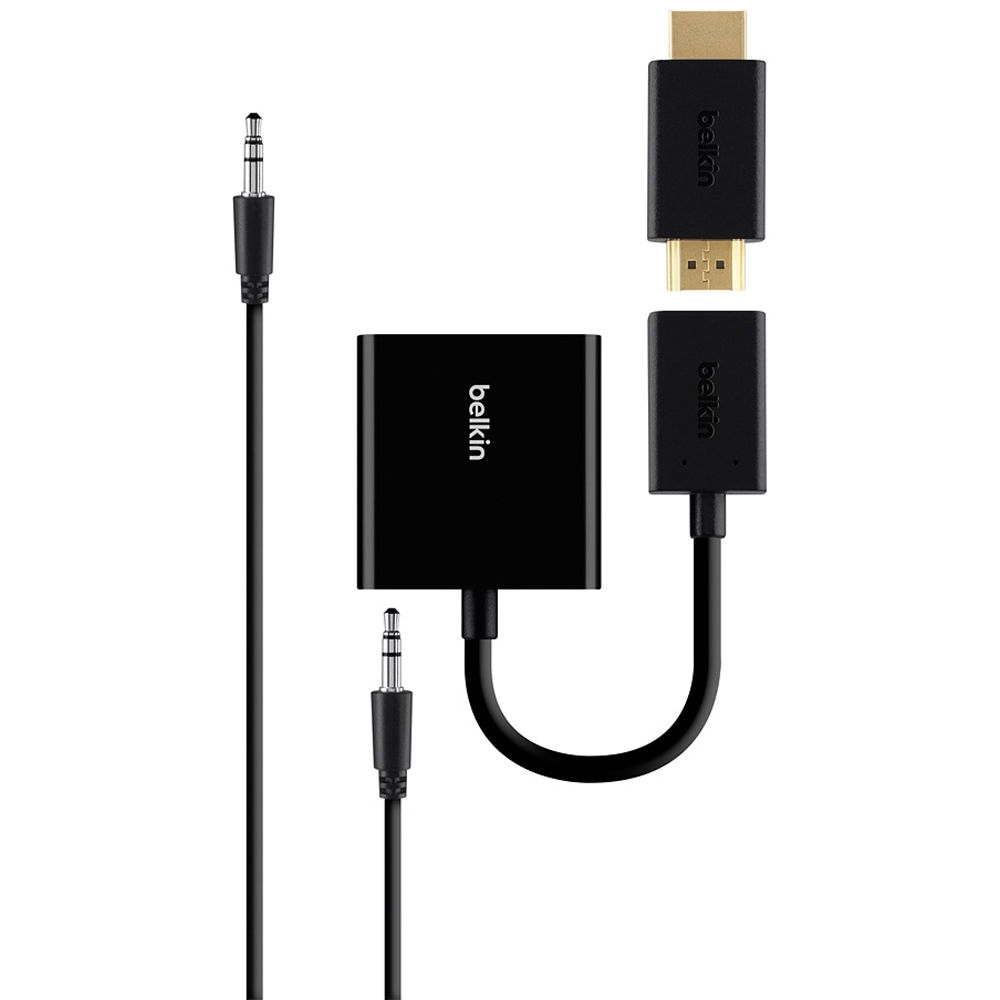 Belkin Hdmi To Vga Universal Adapter With Audio B2b137 Blk B H