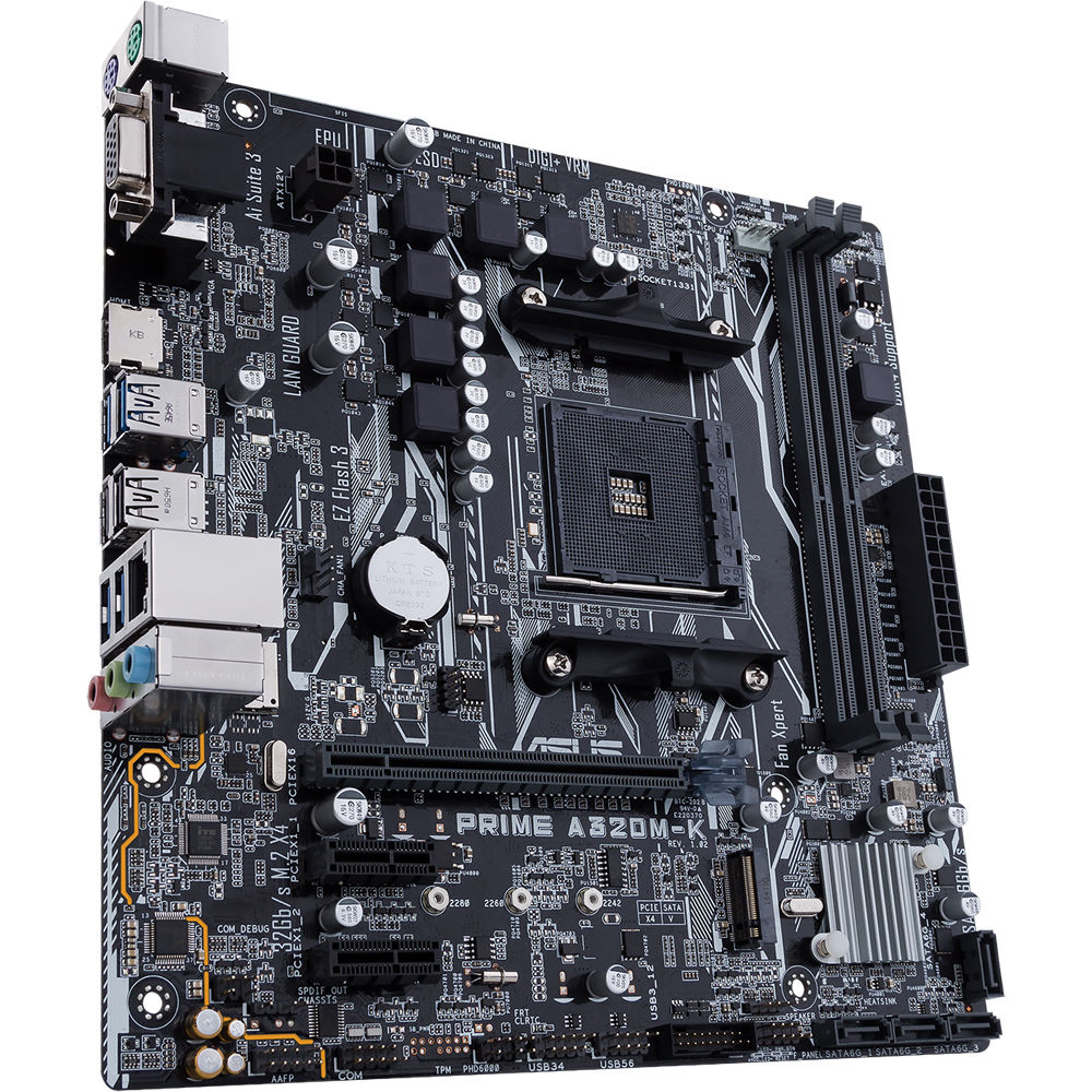 ASUS Prime A320M-K AM4 Micro-ATX 