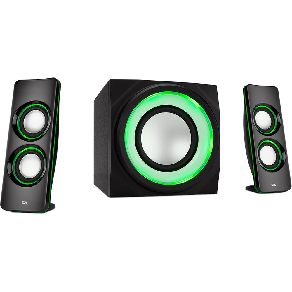 cyber acoustics 2.1 computer speaker with subwoofer