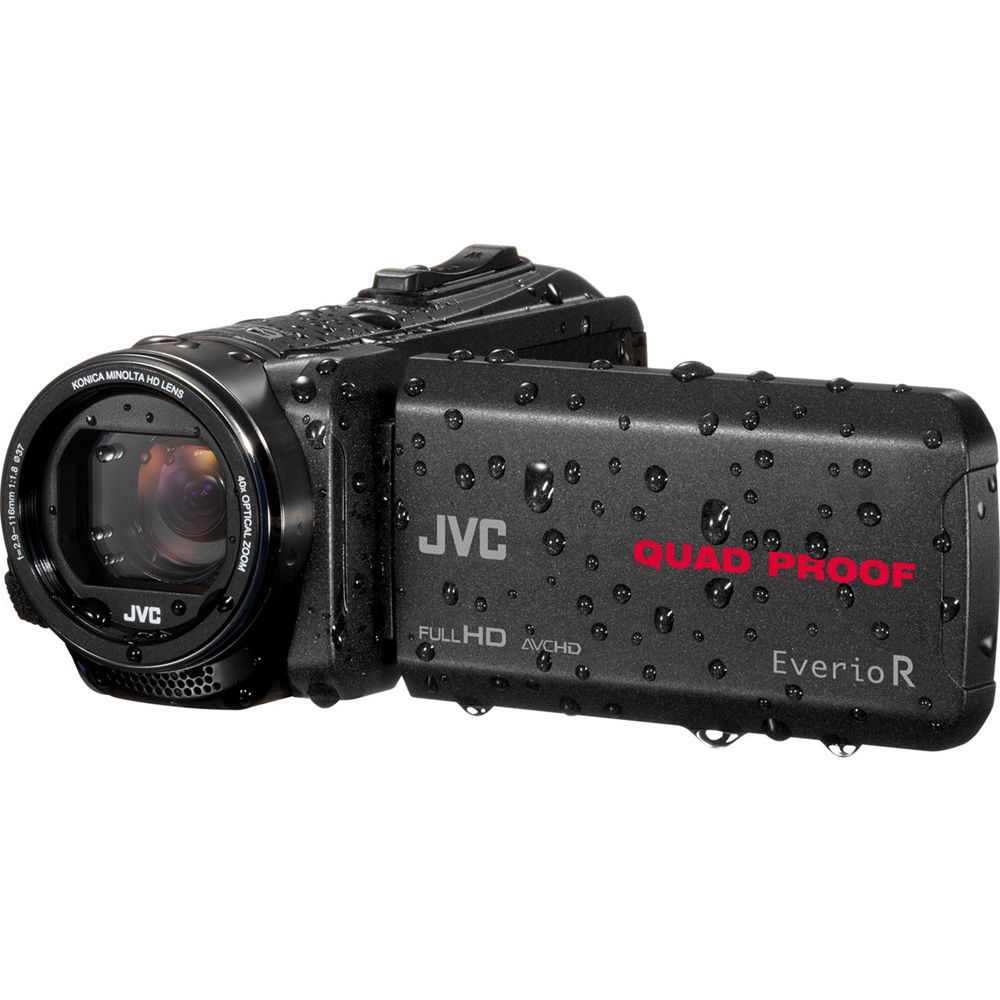 Jvc Gz R430bek Quad Proof Camcorder Pal Black Gz R430bek B H