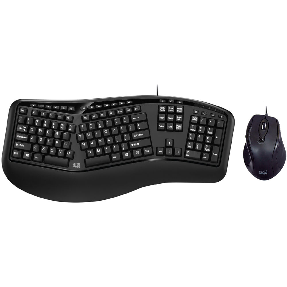 Adesso Truform 150cb Desktop Ergonomic Keyboard And Akb 150cb