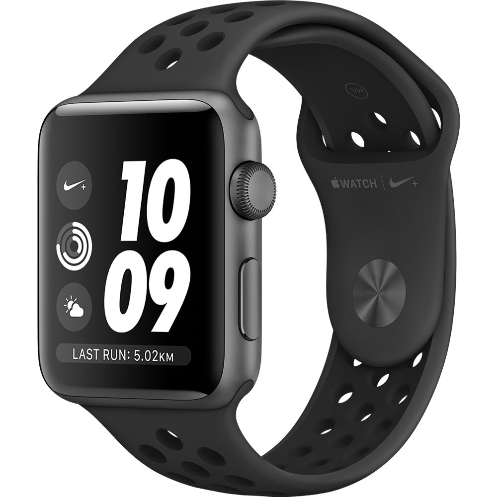 Apple Watch Nike+ Series 3 42mm Smartwatch MQL42LL/A B\u0026H Photo