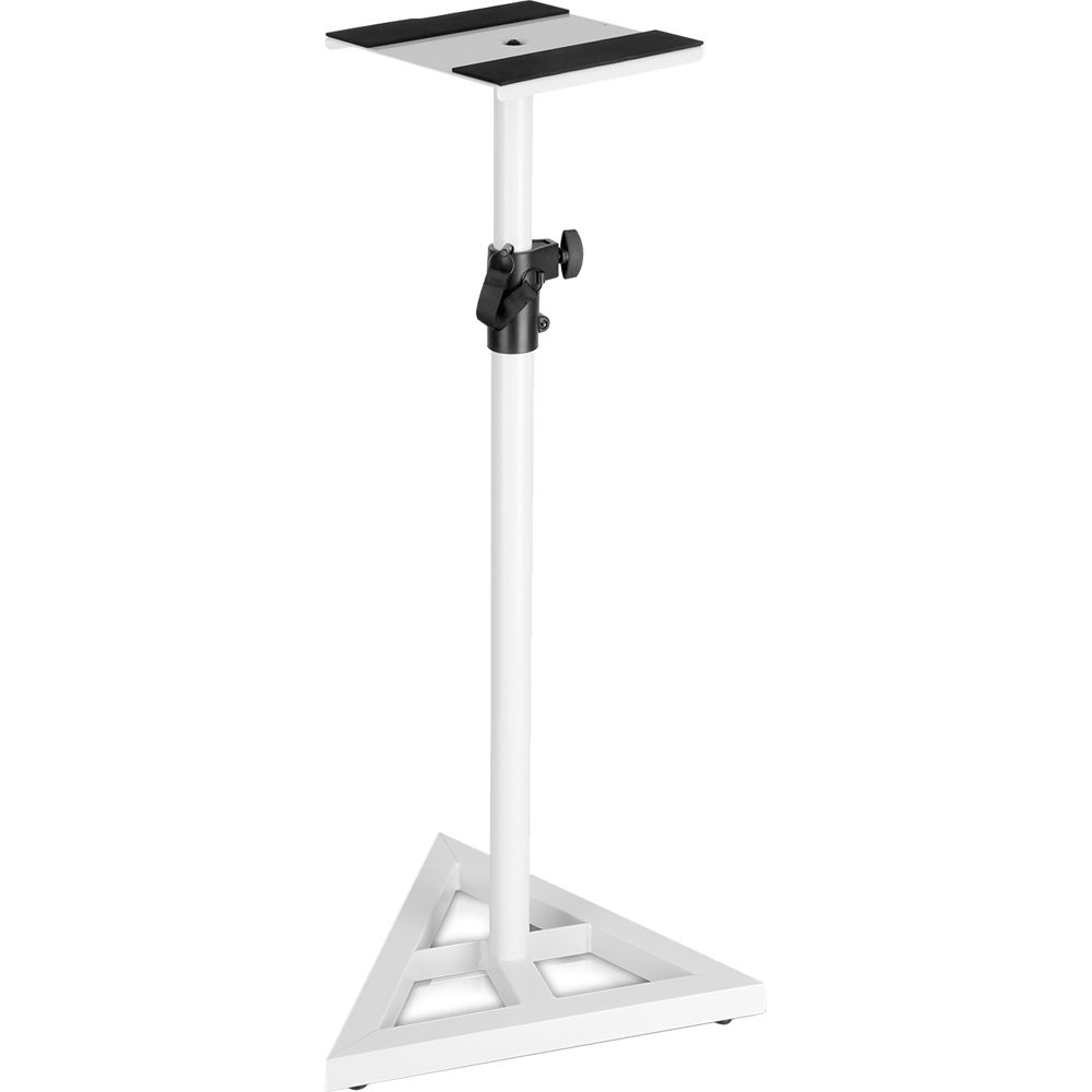 white studio monitor stands