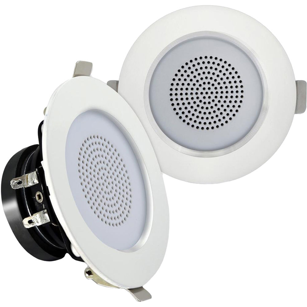 Pyle PDIC3FR 3/" Ceiling 2-Way Aluminum Frame Wall Speakers 4 LOT OF