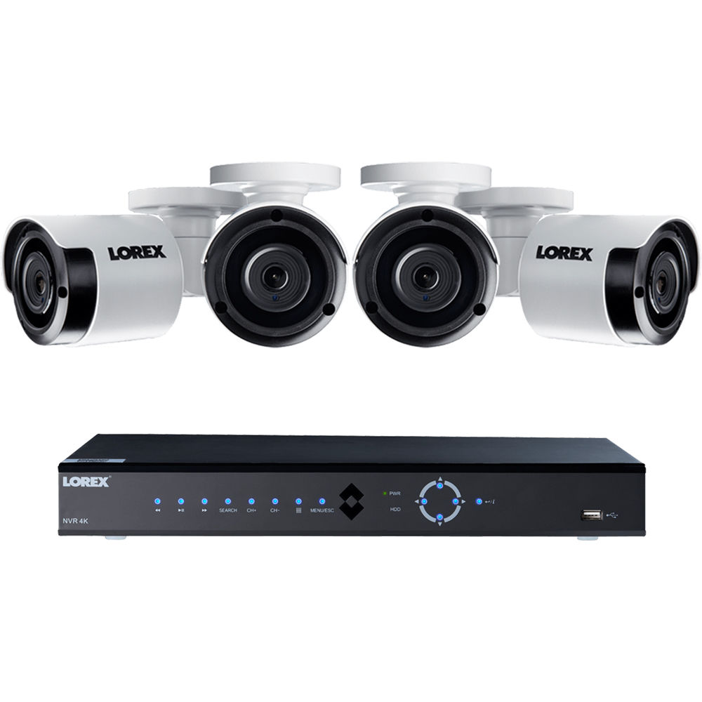 lorex 8ch 4k dvr 2tb 4 uhd 4k bullet camera security system