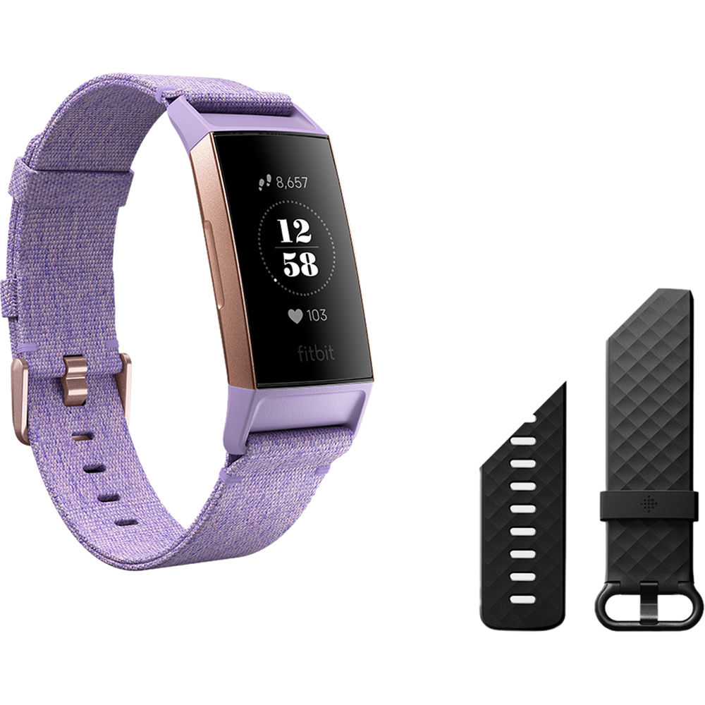 rose gold fitbit charge 3
