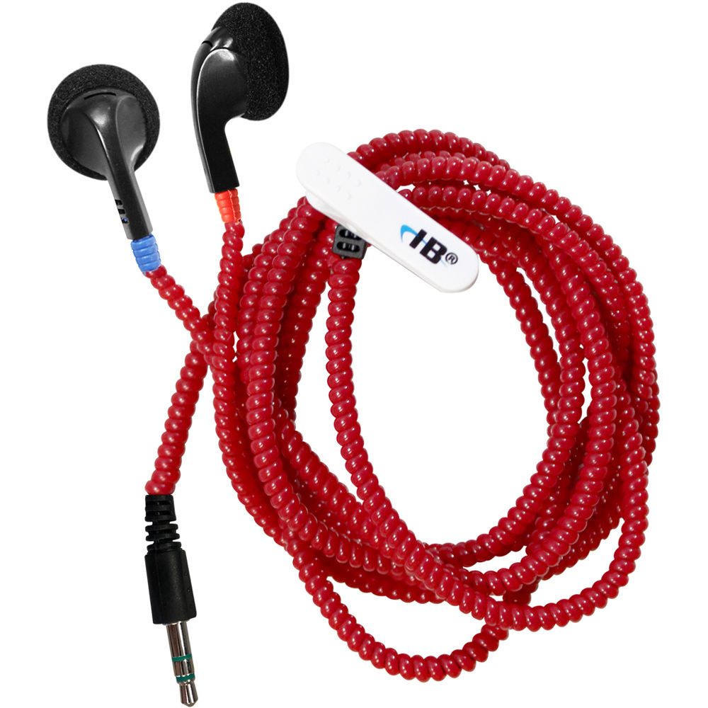red earbuds
