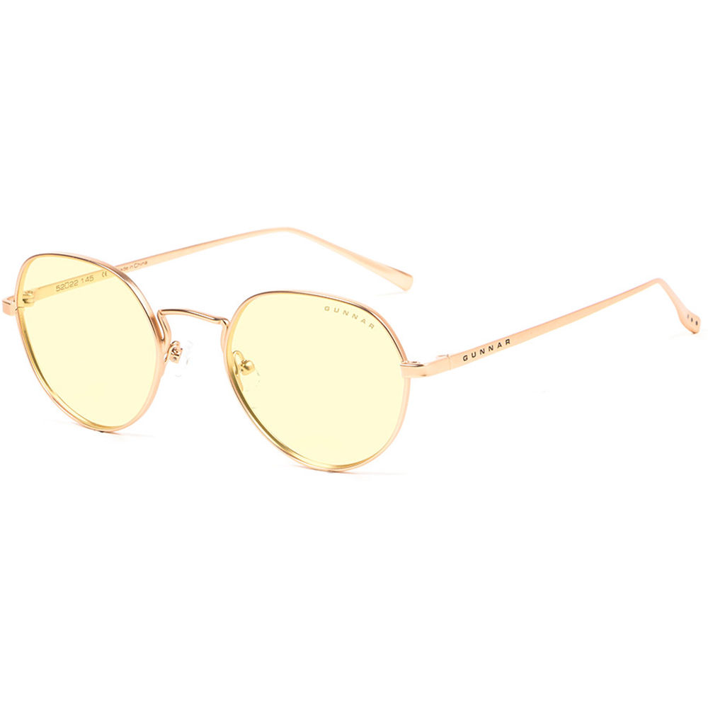 gold frame glasses