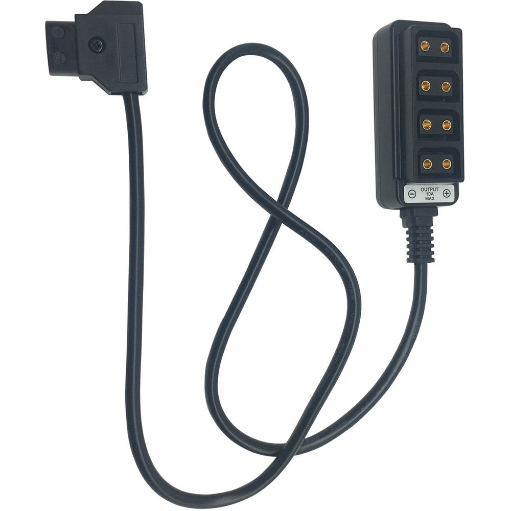 P-Tap Hub Adapter Splitter,Splitter Power Tap Cable Female D-Tap to 4-Port Male D-Tap B Type Power Tap to 4-Port Female with Spring Wire Camera Battery Distributor