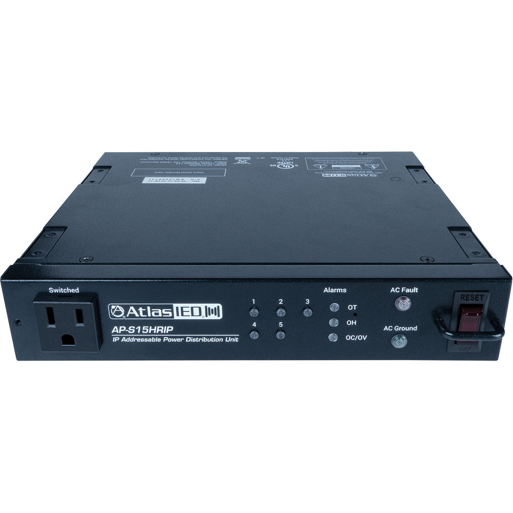 Atlas Sound 1 2 Rack Ip Addressable Power Distributi Ap S15hrip