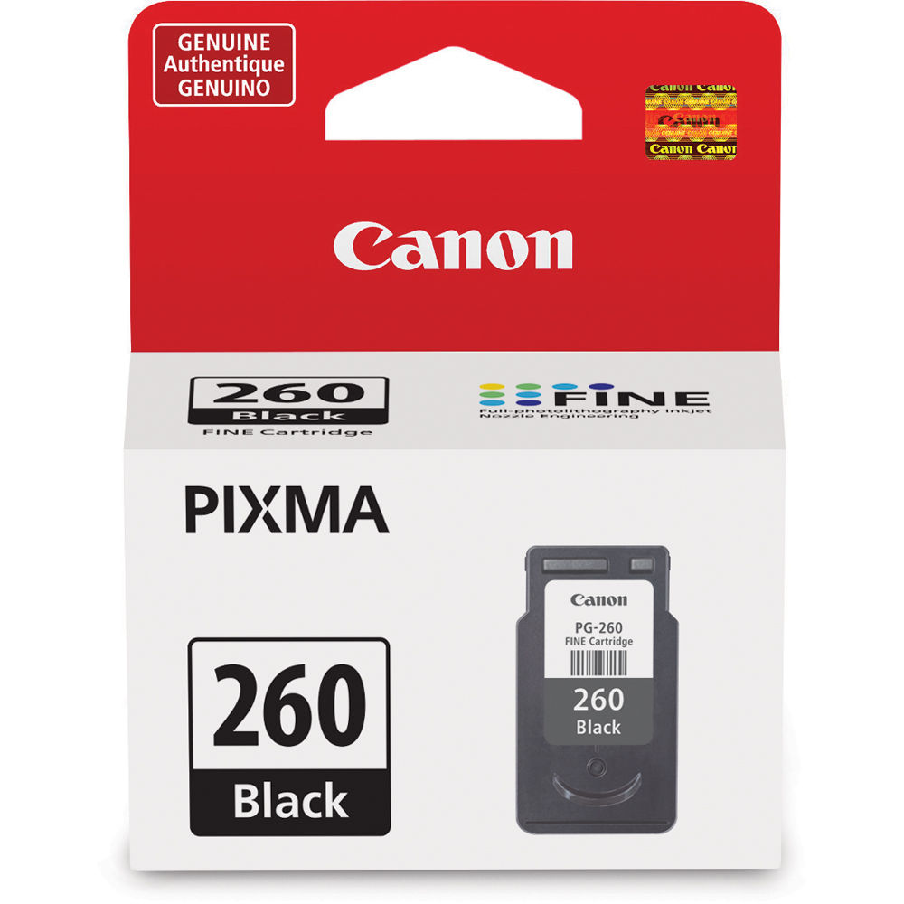 Canon Pg 260 Black Ink Cartridge 7 5ml 3707c001 B H Photo Video