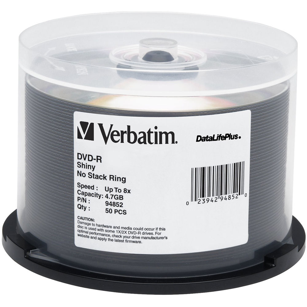 Verbatim Dvd R 4 76gb 8x Datalifeplus 50 B H Photo Video