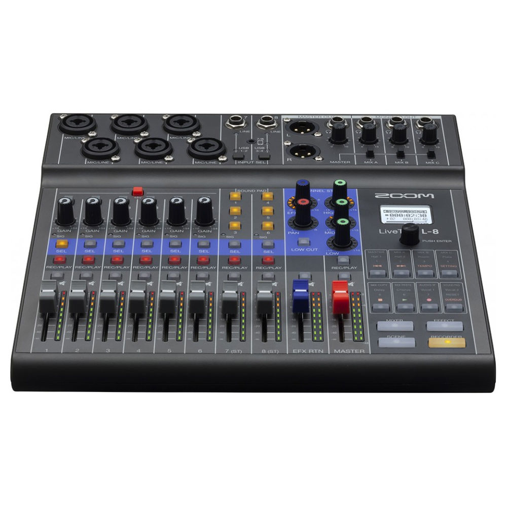 Zoom Livetrak L 8 Portable 8 Channel Digital Mixer And Zl8 B H