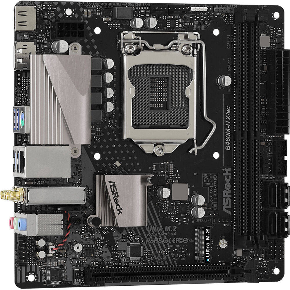 Asrock B460m Itx Ac Lga 10 Mini Itx Motherboard B460m Itx Ac