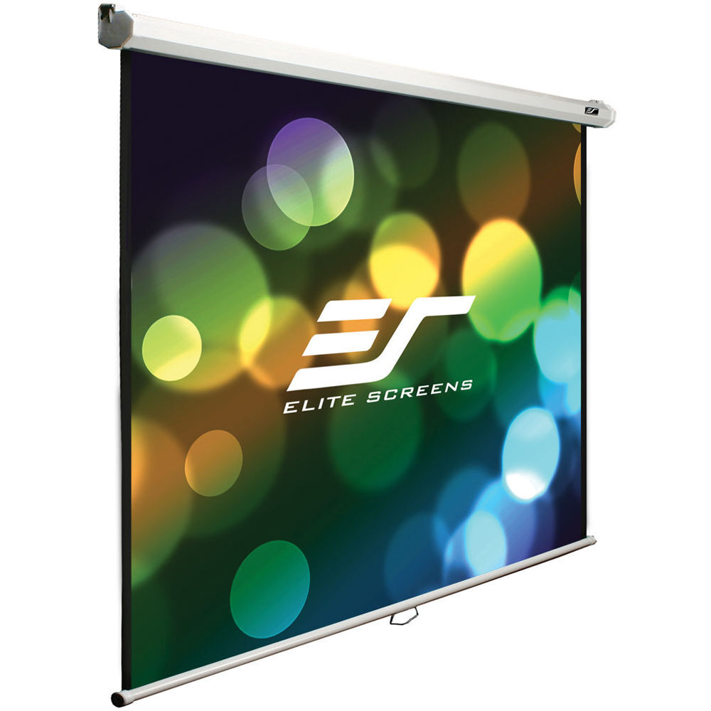 Photo 1 of Elite Screens Manual B Series 16:9 Pull-Down Manual Projector Screen (80")