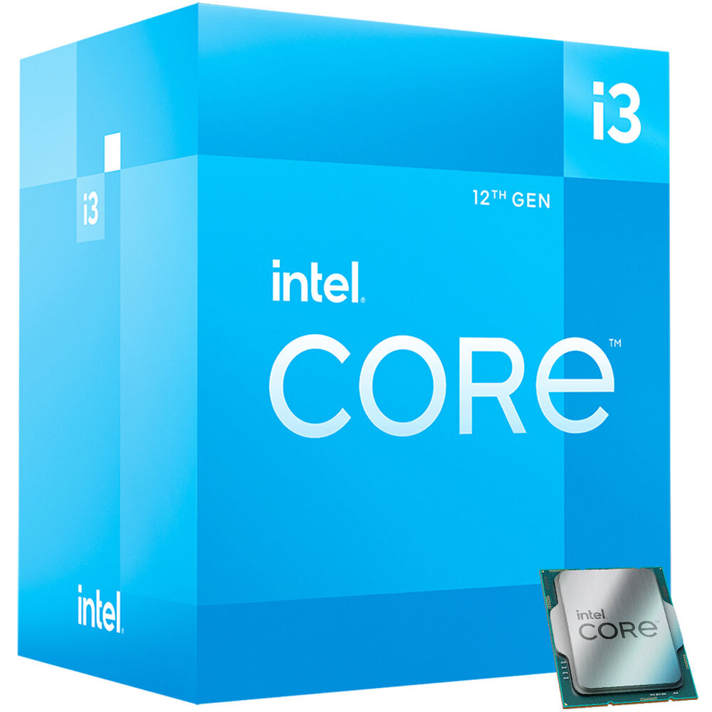 Photo 1 of Intel Core i3-12100 - Core i3 12th Gen Alder Lake Quad-Core 3.3 GHz LGA 1700 Processor 60W Intel UHD Graphics 730 Desktop Proces