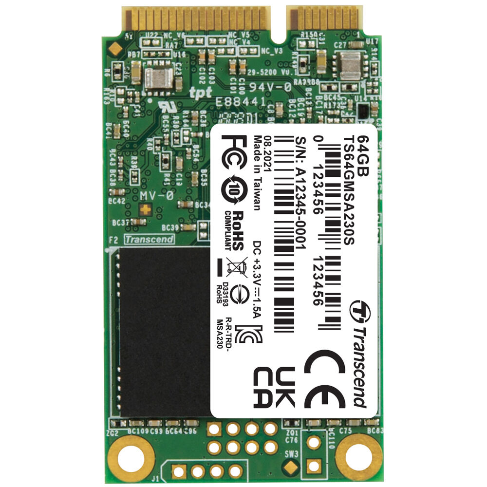 Photo 1 of Transcend 64GB mSATA SSD 230S