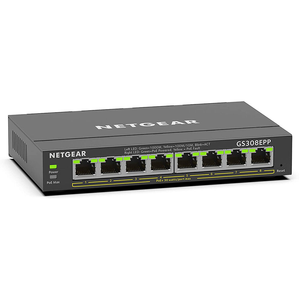 Photo 1 of Netgear GS308EPP 8-Port Gigabit PoE+ Compliant Managed Switch